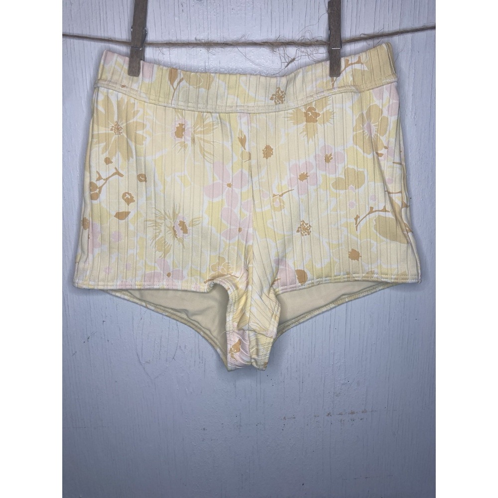 Billabong Make You Mine Bikini Bottom Boy Shorts Floral Small